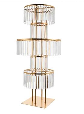 庆饰ERB用品亚克力水晶路装诞引婚礼舞台签到处圣装饰落地花架摆