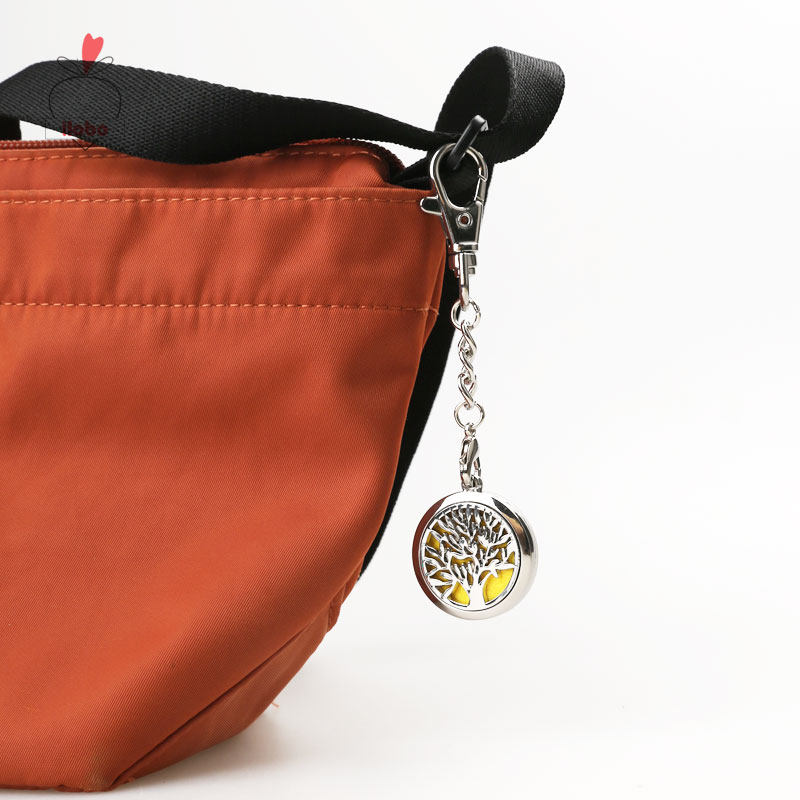 ilobo生命树 钥匙扣包包挂件香薰精油扩香随身香氛饰品