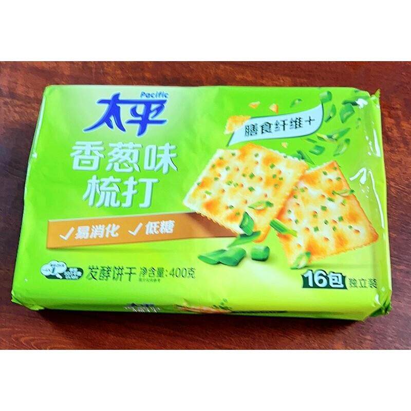 新货太平苏打饼干香葱奶盐咸味梳打饼干浓郁香酥脆醇香早餐休闲小