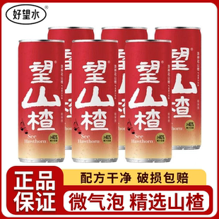 好望水望山楂果汁气泡水330ml草本健康饮品解腻爽口罐装网红汽水