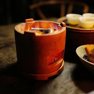 【学茶定制】红泥炉-潮州茶器 晚来天欲 雪能饮一杯无