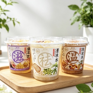 果不离植物饮料薏米陈皮甘蔗红枣马蹄枸杞银耳菊花解腻植物400g