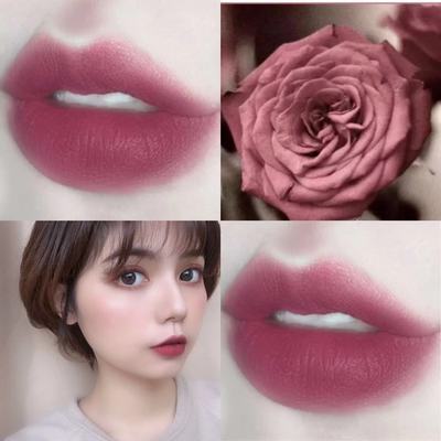 干枯玫瑰色口红哑光雾面不易掉色孕妇哺乳期可用烟熏玫瑰