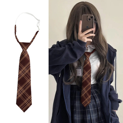 红色学院风jk女款领带