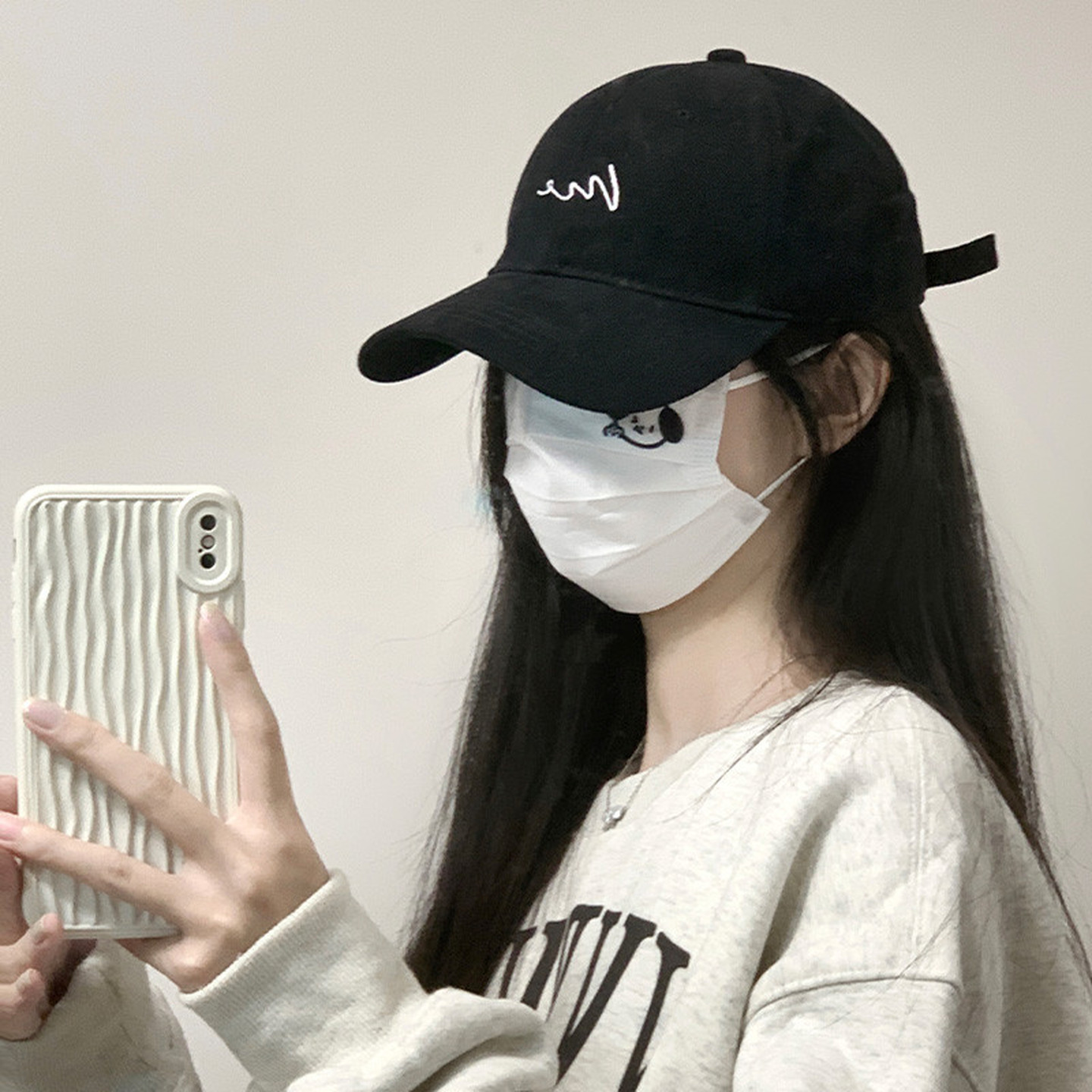 黑色棒球帽子女2026新款春夏韩版百搭适合圆脸显脸小宽檐鸭舌帽男