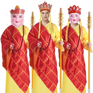 唐僧服装全套道具和尚僧人唐三藏袈裟帽子衣服禅杖法海年会演出服