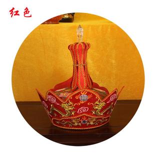 新款法师毗卢帽 唐僧帽子莲花 龙凤毗罗帽佛帽五佛冠