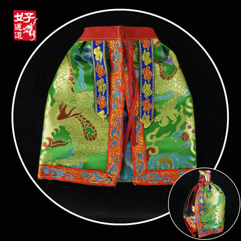 新款男款通用神明衣服佛像老人仙家财神爷关老爷单层加厚披风龙袍