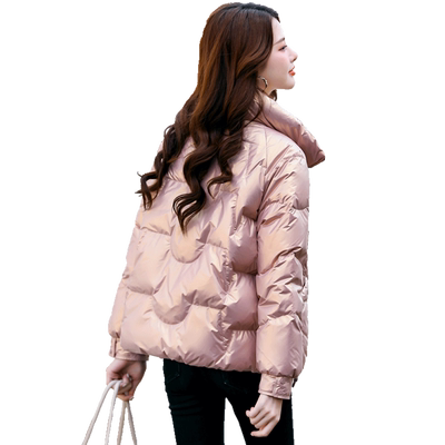 亮面免洗女士小个子轻薄款羽绒服