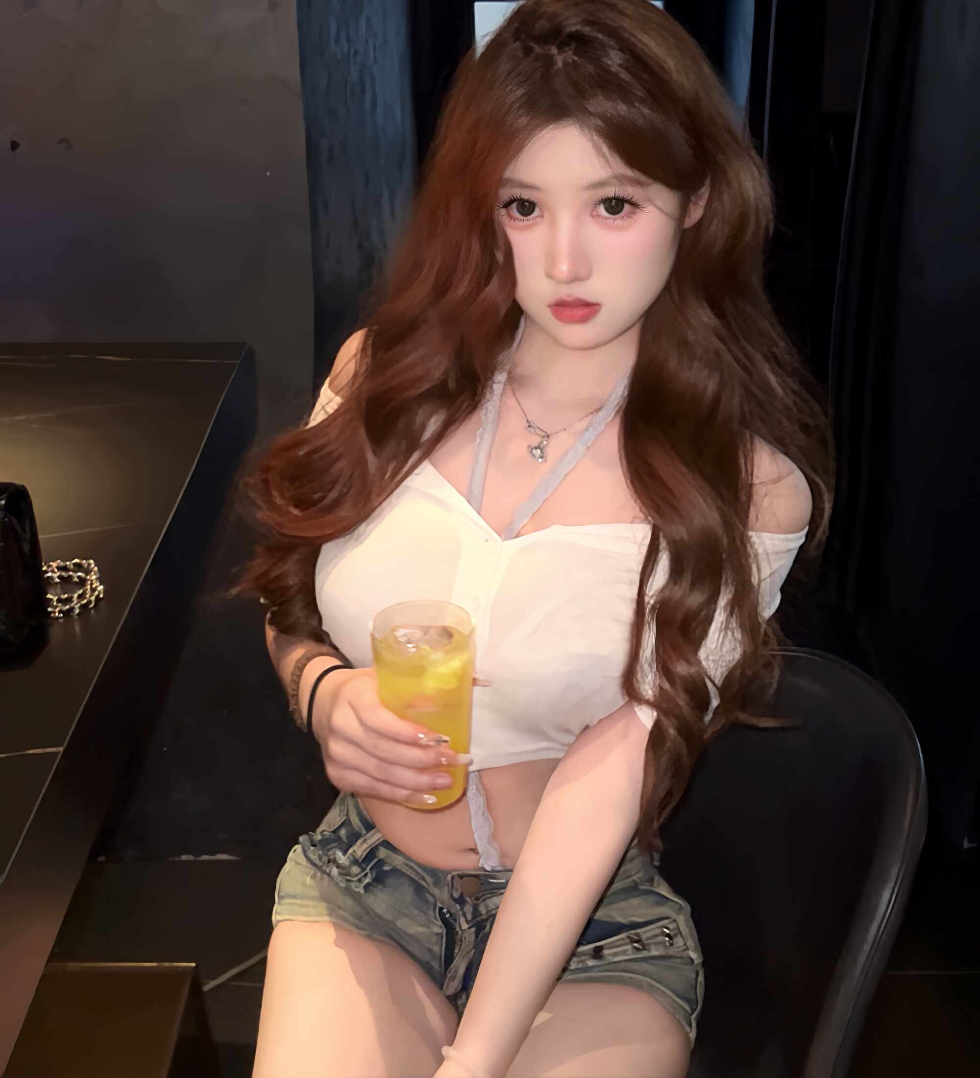 美式辣妹t恤上衣女短袖紧身春夏季新款低胸露肩蕾丝内搭挂脖纯欲