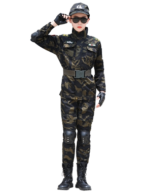 儿童迷彩服黑鹰套装军训服装