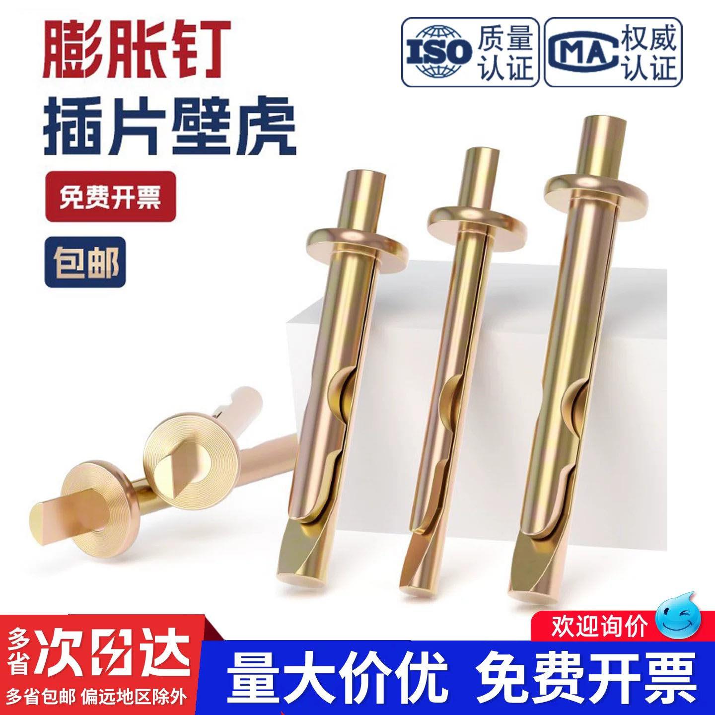 彩锌插片壁虎膨胀螺丝敲