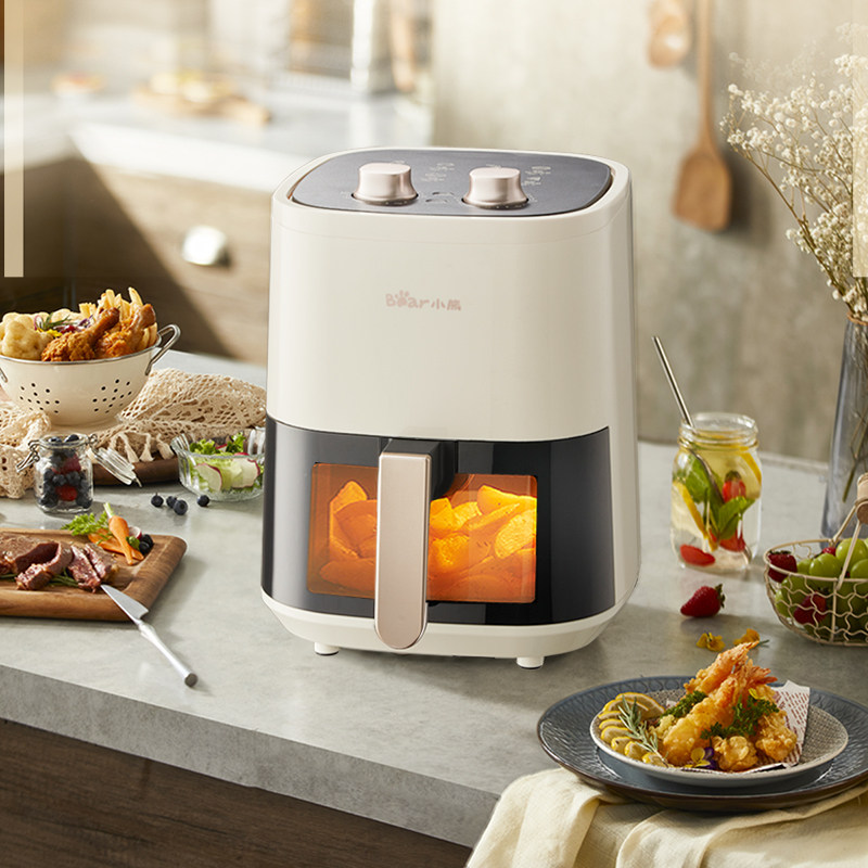 bear/小熊qzg-e12h9 空气炸锅全自动微蒸汽锅多功能电烤箱一体机