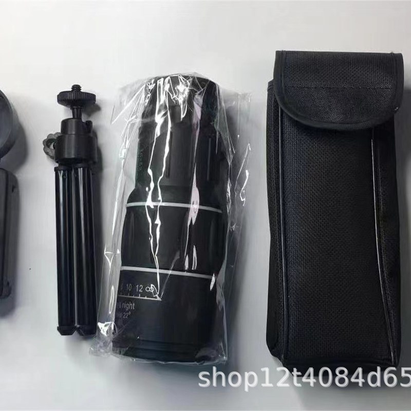 单筒望远镜高倍高清16X52望眼镜微光手机拍照户外望远镜