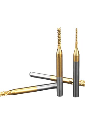 CNC3018数控雕刻机3.175mmPCB玉米铣刀 线路板碳纤维开孔雕刻刀