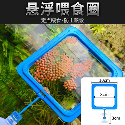 鱼缸喂食器防飘散挂缸壁小鱼喂鱼神器鱼食投喂器固定器乌龟喂食圈