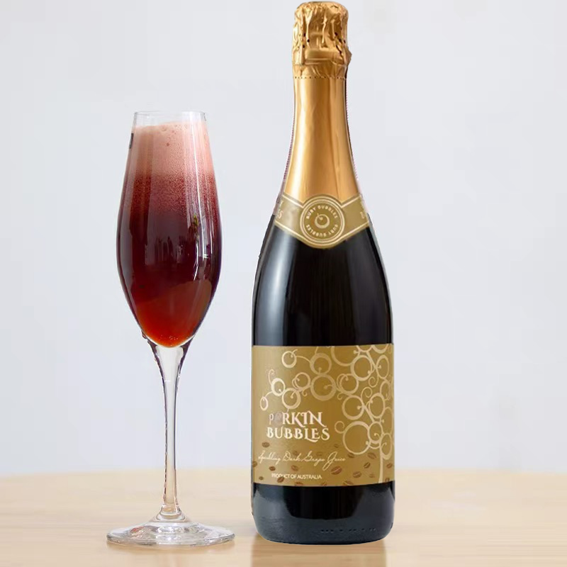 咖啡焦香到葡萄酒果香澳洲原瓶进口铂金泡泡起泡红葡萄气泡果酒汁