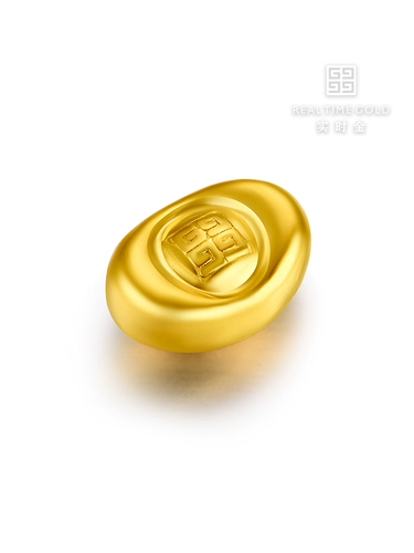 【Золото в реальном времени】 3G Water Sheet Gold Jewelry Fat Yuanbao Gold Au9999 Золотая фасоль и фасоль
