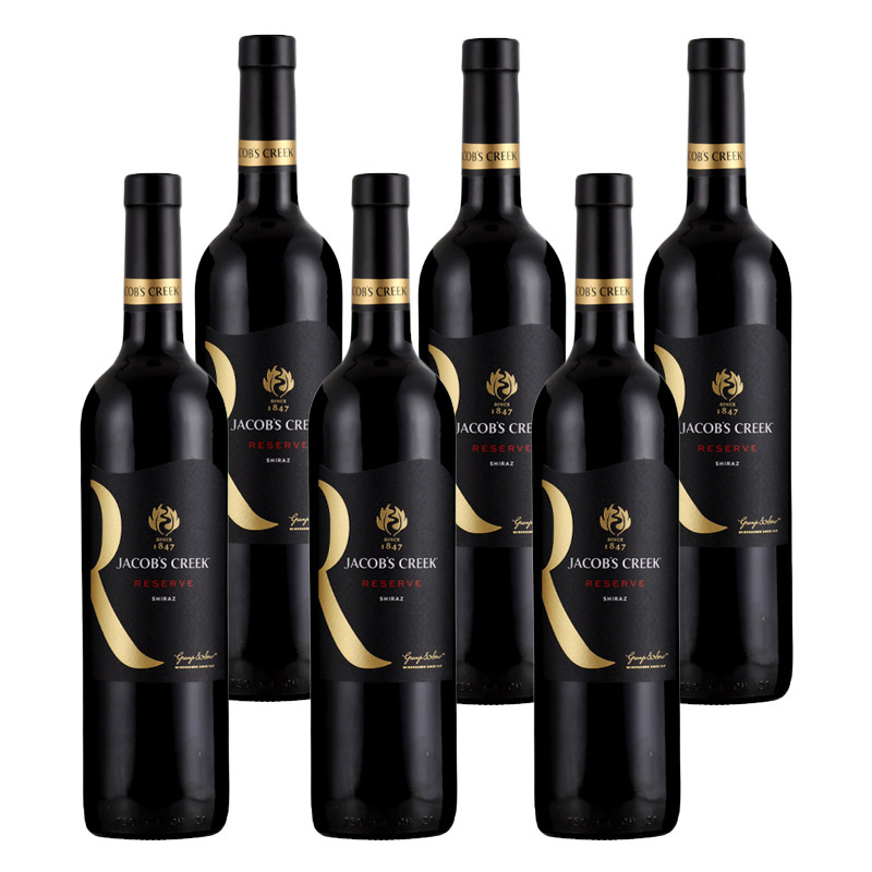 Jacob's Creek杰卡斯珍藏西拉干红葡萄酒红酒阿根廷6瓶一瓶一码