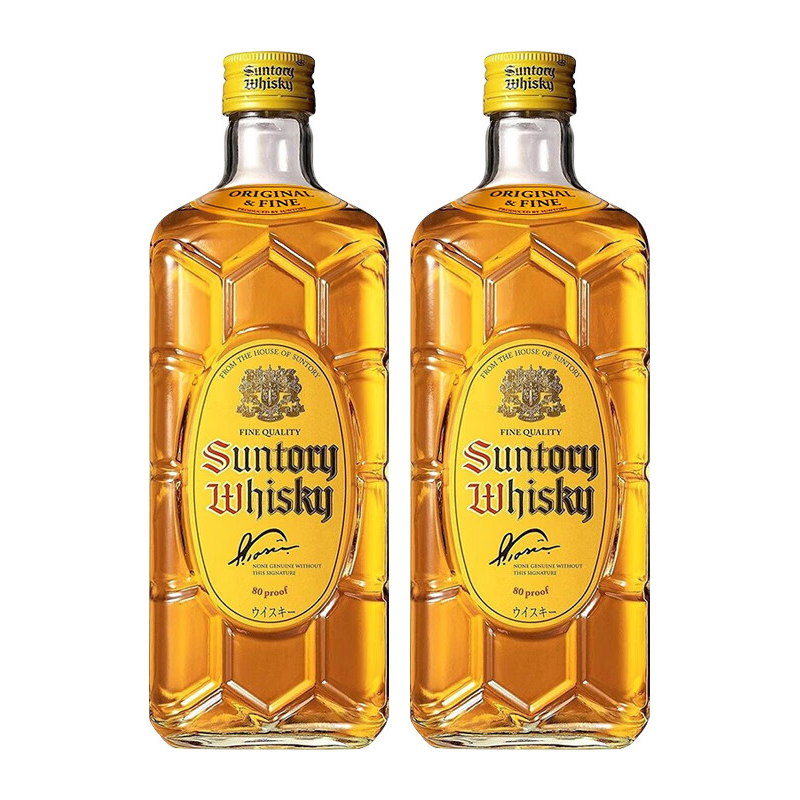 正品行货带码 三得利角瓶角牌嗨棒威士忌日威洋酒无盒700ml 2瓶