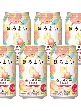 和乐怡Horoyoi预调酒鸡尾酒白桃桃子乳饮料微醺甜酒 350ml 6罐