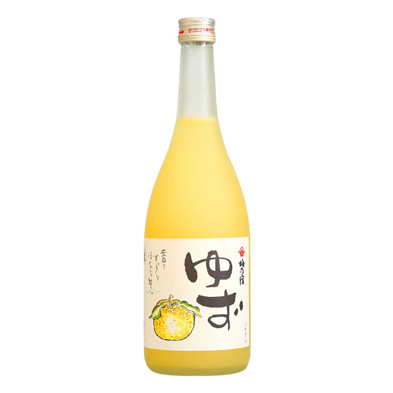 梅乃宿果肉柚子酒梅酒梅子酒日本女士低度甜酒果酒微醺 720ml