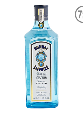 孟买蓝宝石金酒 BOMBAY GIN 杜松子酒琴酒鸡尾酒基酒洋酒 750ml