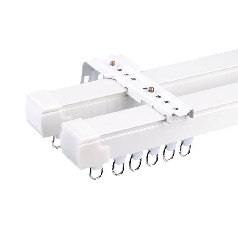 窗帘轨道顶装侧帘装伸缩滑轮滑轨道滑直轨导轨双轨静窗音5615帘盒,居家布艺,窗帘杆/罗马杆,淘宝优惠券,粉丝福利购,淘宝优惠卷