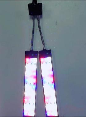 双头缸彩色亮夹灯简易开关版夹灯调JTL光版夹高灯定时版鱼夹灯