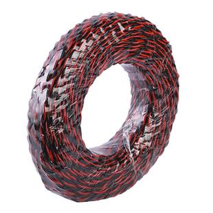 厂家直销灯rvs消防线双纯铜花交织线阻燃双绞线头线绞软线线