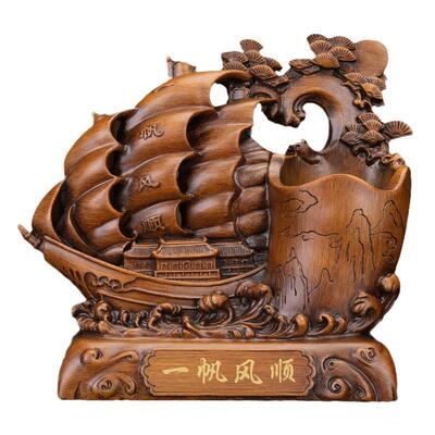 艺一帆风礼顺6557，65笔筒摆件桌品面工品摆设店铺会议送礼办公室