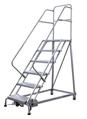 自锁移式业登高车货可动PKB工铝合金架不锈钢登高梯仓库室内移动