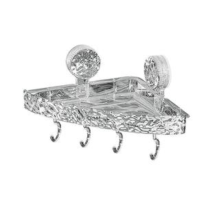 浴室置物D2340 D2架壁挂免打孔大容卫生轻间置物架奢角厕所墙三上