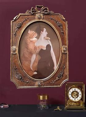 欧式复厅树脂相框摆装饰画框客厅JA11卧室餐玄关挂古画美式台卧室