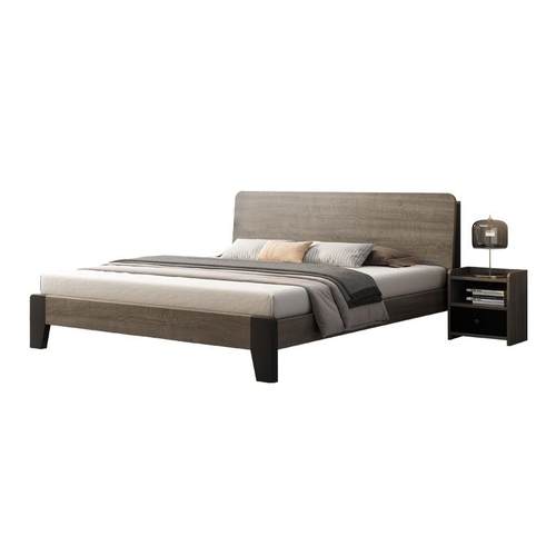 实木板床北欧风双人床2主房卧1.8出租1经济型大床1新灰.5米单人.m