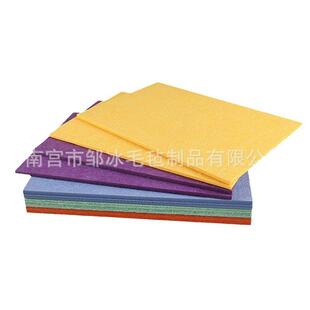 色毛毡示板隔音儿板毛毡留言板墙面装饰学校幼园毛毡展彩板