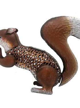 太墅能带灯唯美蹲坐松鼠别幼儿园花摆园W-G2101造景外贸户外庭阳