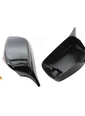 适用于宝5系马E60E610外5系E47-0年改装牛角倒车镜壳后视镜汽车配