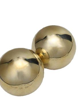 球全黄铜实心铜球保健中球健身老年人保健球手球按摩球手转一C-00