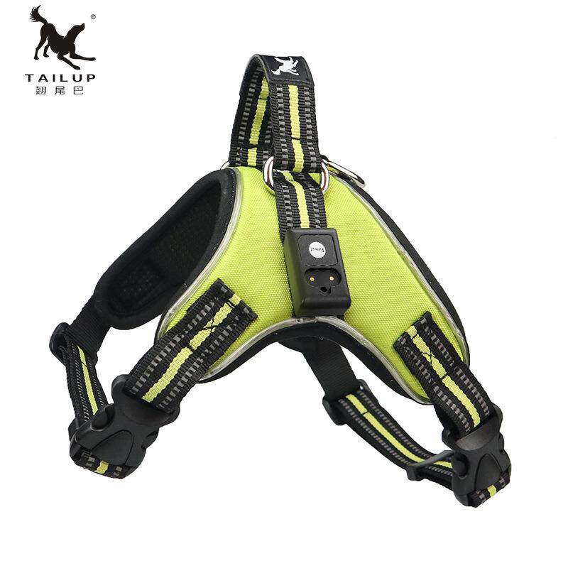 宠物用品ED马鞍狗狗L背牵引牛津布中大型犬易胸ESJBD控夜间出带行