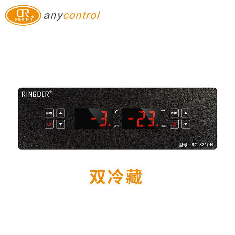 智能厨数显-嵌入式电子温控器RC3102H商用房四220V/16A六门冰箱双