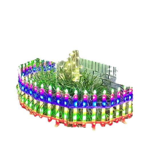 外点控装饰灯圣布诞树围栏彩灯景观花园庭氛院置围灯YSX节日户栅