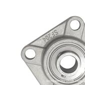 不锈轴承形座耐腐蚀耐高温加厚SUSCF204UCF212方钢带座外球面轴承