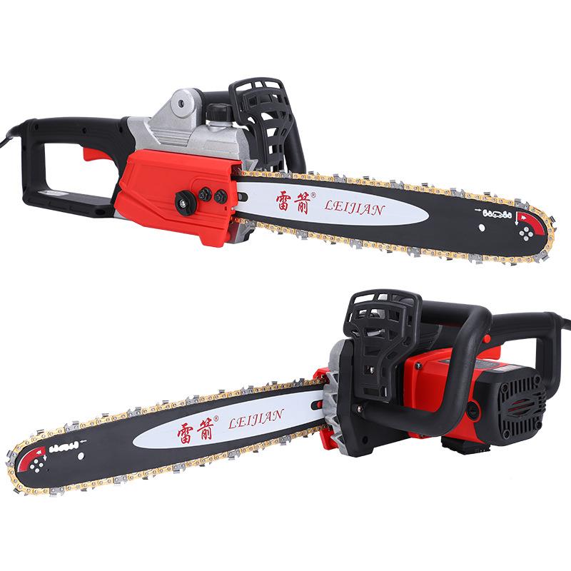 雷大功率电锯伐木锯家用户外手箭持锯树链提条多476动功能电手电
