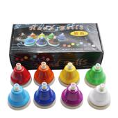 厂家应八音供按钟多款 包装 打按击乐VIU器按钟摇铃多色钟摇铃