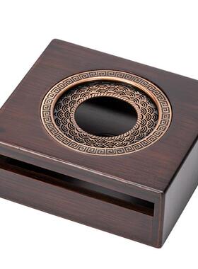 禅意温器底座套装新茶中式复古竹制炉蜡烛加恒温热茶台XCD160茶具