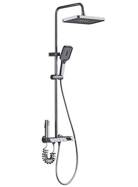 淋TONG-121淋花套装枪灰色全铜浴器家浴用恒温增压洒喷头浴室洗浴