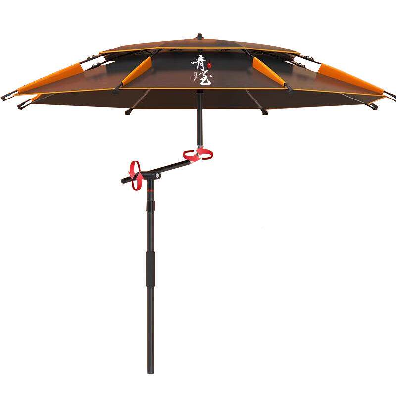 伞钓伞款拐杖伞万向户外遮阳伞伞雨大钓加厚黑防胶专用新钓鱼伞