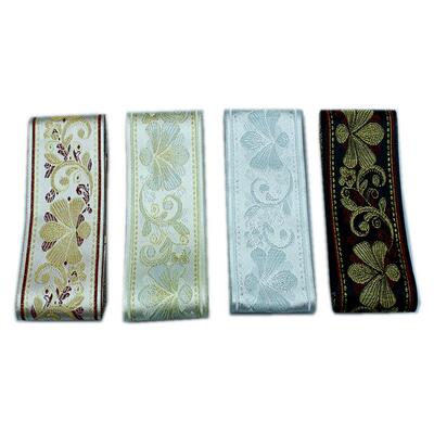 高精品复古5CM档宽边辅D料织带IY服TRD装饰品配件民花族风花边