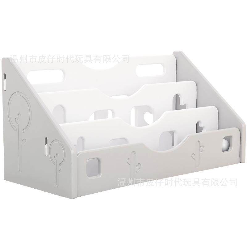 儿童书架简易小型办公桌上卧室落地置物架宝宝书柜收纳多层绘本架